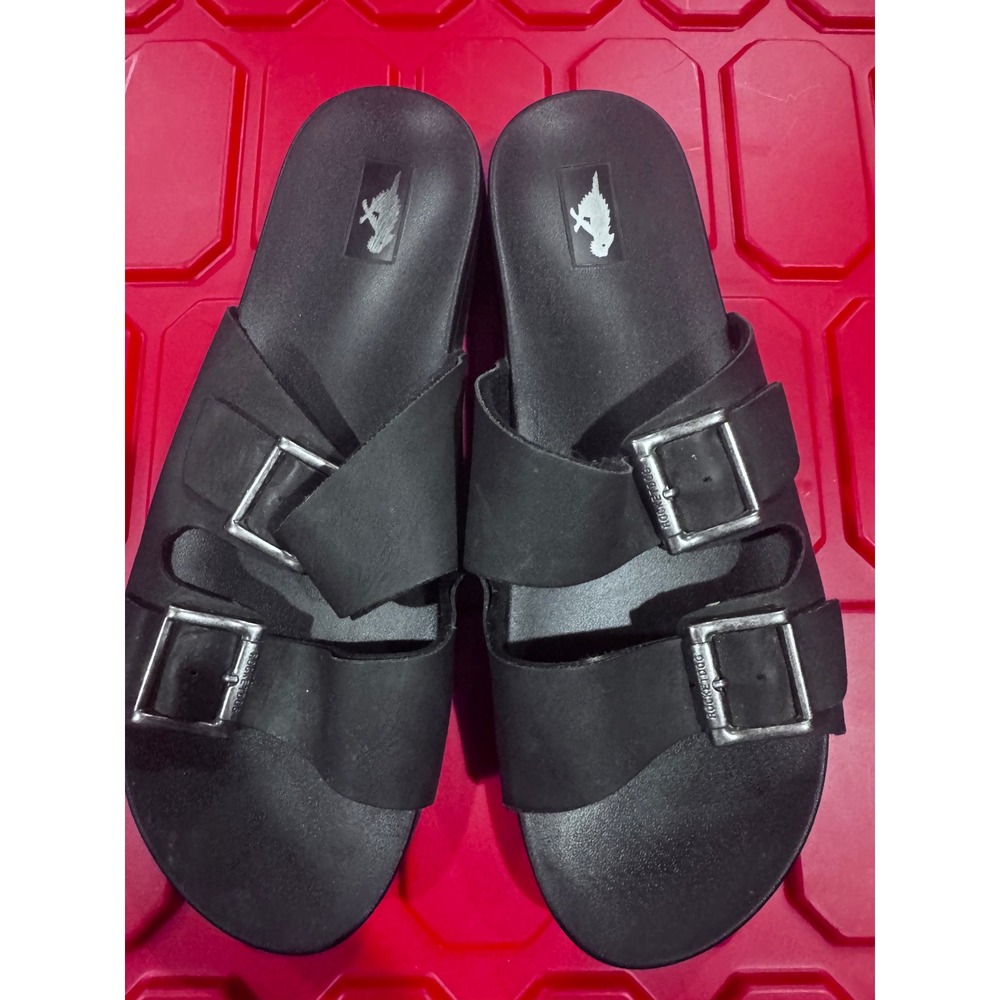 Rocket Dog Black Double Strap Buckle Slide Sandals C438/0324 Womens 10
